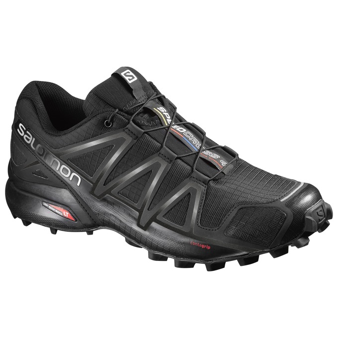 Salomon SPEEDCROSS 4 Zapatillas Trail Running Hombre - Negras - Colombia (06482-WRYH)